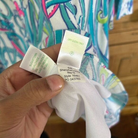 Lilly Pulitzer Small Colorful Colorful Colette Tunic Long Sleeve Dress - Picture 5 of 8